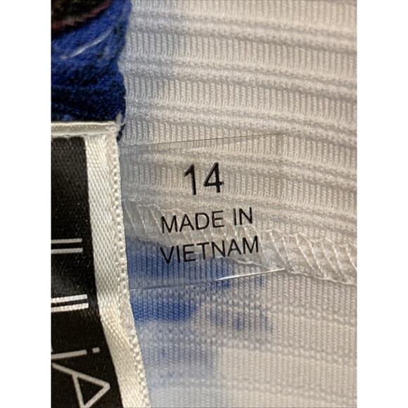 Julian Taylor New York Womens 14 Floral Shift Dress Ivory Pink Short Sleeve - Picture 8 of 10